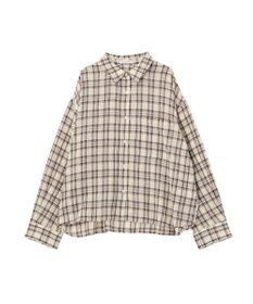 Green Parks スカーフ付チェックシャツ