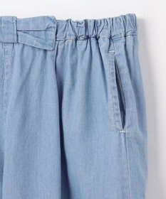 ANY KIDS シャンブレー ガウチョパンツ