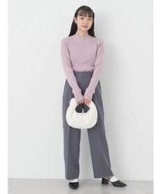 earth music&ecology やわらかタッチハイネックリブプルオーバー