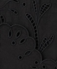 BEIGE， 【洗える】GALLERIA / コットンエンブロイダリーノースリーブブラウス