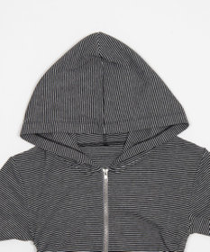 WEGO サイドリボンカットジップパーカー