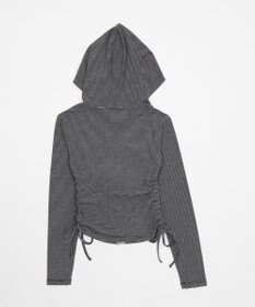 WEGO サイドリボンカットジップパーカー