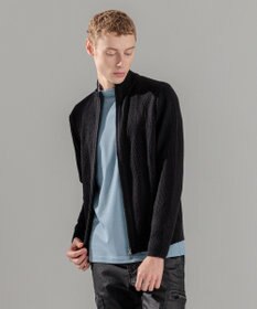 JOSEPH HOMME  新柄【洗える】シルクバルキー　　ハイネックジップアップニット