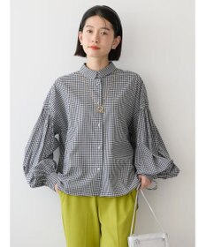 AMERICAN HOLIC ＵＶカット／接触冷感ギャザースリーブブラウス　