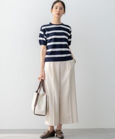 組曲 L 【ストレッチ・イージーケア】オシャクロス ガウチョパンツ