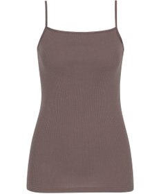 Wing インナー オーガニックコットン100％(身生地) ブラがひびきにくい 【綿の贅沢 オーガニック リブタイプ】 キャミソール EL1061 ウイング／ワコール