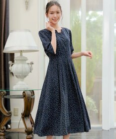 洗える】変形ドット柄ワンピース / Tiaclasse | ファッション