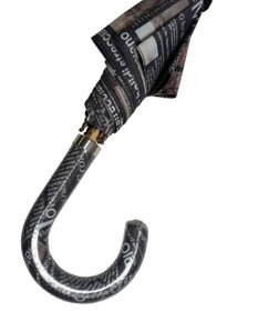 +RING レディース向け プラスリング 晴雨兼用（長ショート） PAPER-BLK T1403  sunshield