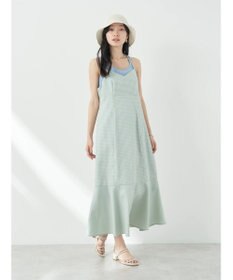 earth music&ecology チェックマーメイドキャミワンピース