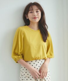 Feroux 【UVケア】バックリボンボリュームスリーブ Tシャツ