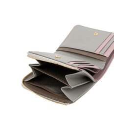 LANVIN en Bleu リュクサンブールカラー 二つ折りLファスナー財布