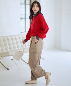 ANY L 【ウエストゴム】カーゴタックパンツ