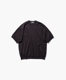 ATON COTTON WASHI KNIT | ハーフスリーブクルーネックセーター - UNISEX