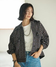 #Newans ツイードブルゾン