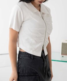 WEGO WZIPギャザートップス