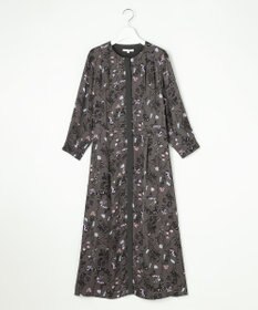 自由区 S 【WEB&一部店舗限定】ハーバルフロープリント8分袖 ワンピース