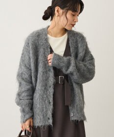 CRAFT STANDARD BOUTIQUE カール起毛モヘアライクVネックニットカーディガン