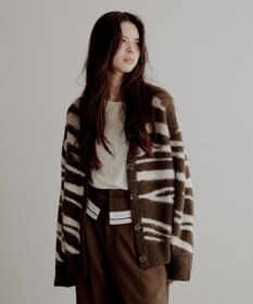 CRAFT STANDARD BOUTIQUE アニマルジャカードニットカーディガン