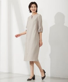 J.PRESS LADIES 【セットアップ対応・洗える・UVケア・速乾】 OXIJEWELストレッチ ワンピース