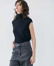 BEIGE， MELLE / ハイストレッチ ハイネックカットソー