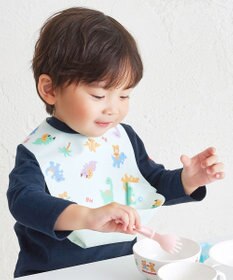 MIKI HOUSE HOT BISCUITS 総柄 お食事スタイ