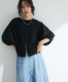 Green Parks ２ＷＡＹ７分袖タック裾ＺＩＰプルオーバー