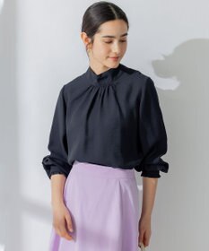 組曲 【セットアップ対応・前後着用可】ニュアンスシフォン ブラウス