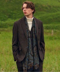 JOSEPH ABBOUD 【キングサイズ・ストレッチ/多機能レジャージャケット】ツィーディージャージー ジャケット