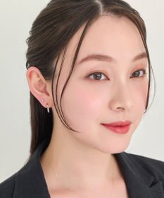 Phoebe 【金属アレルギー対応】メタルビーンズピアス　シルバー/サージカルステンレス