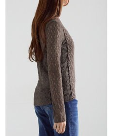 Te chichi パッチワークレース前後2WAY衿デザインTOPS《2025Autumn catalog item》