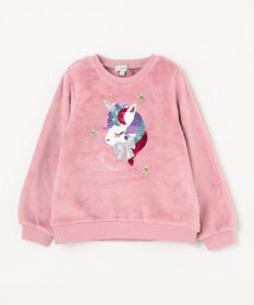 ANY KIDS 両面 フリース スパンコール トレーナー