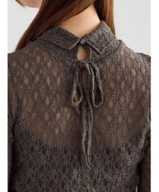 Te chichi パッチワークレース前後2WAY衿デザインTOPS《2025Autumn catalog item》