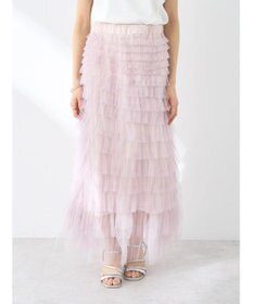 earth music&ecology ティアードフリルチュールスカート