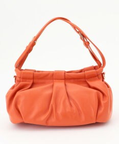 LA BAGAGERIE シープレザー　ギャザーミニバッグ