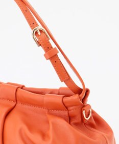 LA BAGAGERIE シープレザー　ギャザーミニバッグ