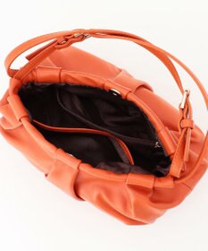 LA BAGAGERIE シープレザー　ギャザーミニバッグ