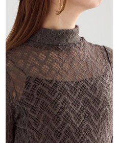 Te chichi パッチワークレース前後2WAY衿デザインTOPS《2025Autumn catalog item》