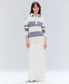 BEIGE， 【洗える】TAFT / コットンカシミヤラガーニット