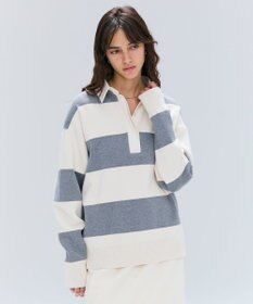 BEIGE， 【洗える】TAFT / コットンカシミヤラガーニット