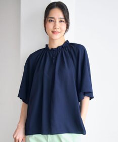 自由区 S 【ご好評素材・新型追加】リヨセルポプリンフリル ブラウス