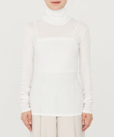 uncrave アルビニスタシフォンテレコ ハイネックカットソー（uncrave STANDARD）