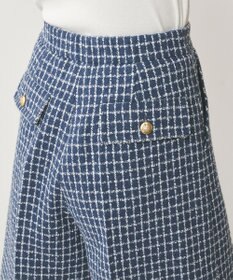 GRACE CONTINENTAL チェックツイードハーフパンツ