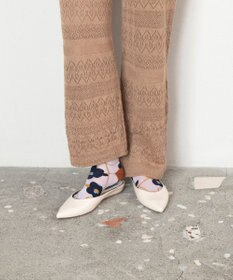 TRICOTE ツバキ柄ソックス