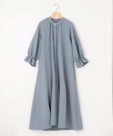 組曲 【WEB限定】クレープストレッチ シャツワンピース