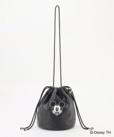 ANY 【ディズニー】ミッキーマウス／フェイクレザー巾着バッグ