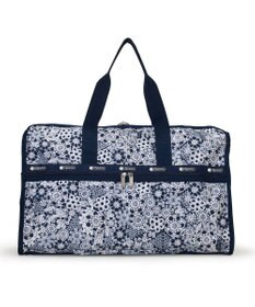 LeSportsac DELUXE LG WEEKENDER/フローラルレースネイビー