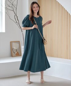 Tiaclasse 【洗える・XSサイズ】裾切替マーメイドフレアワンピース