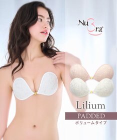 BRADELIS New York 【NuBra / ボリュームアップ】パテッドヌーブラ リリウム  蒸れにくい バックレス コレクション デザインヌーブラ 正規品