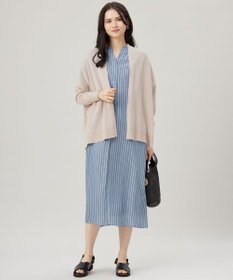 自由区 L 【アンサンブル対応・洗える】ドライシアーファインゲージ カーディガン