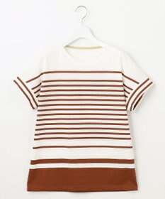 自由区 L 【洗える】ハイカウントボーダー カットソー